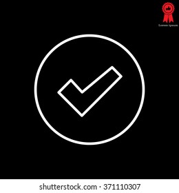 check box line icon 