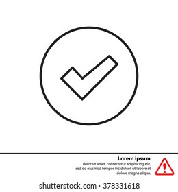 check box line icon 