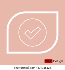 check box line icon 
