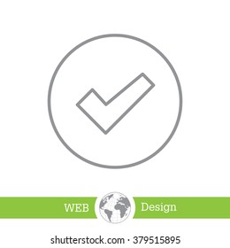 check box line icon 