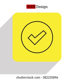 check box line icon 