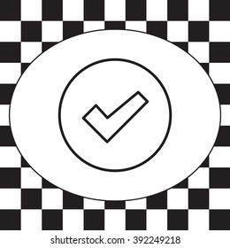 check box line icon 
