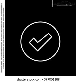 check box line icon 