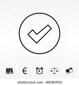 check box line icon 