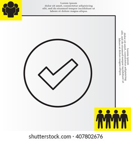 check box line icon 