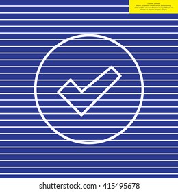 check box line icon 