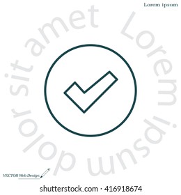 check box line icon 