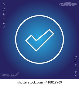 check box line icon 