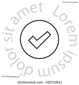 check box line icon 