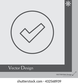 check box line icon 