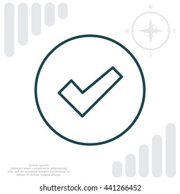 check box line icon 