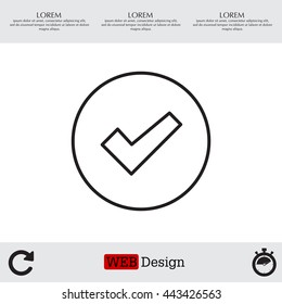check box line icon 