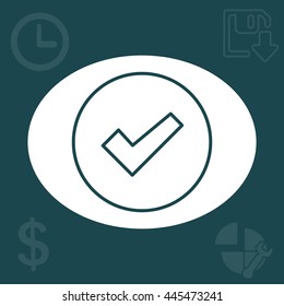 check box line icon 
