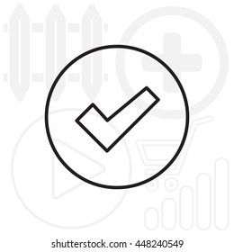 check box line icon 
