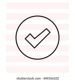 check box line icon 