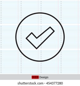 check box line icon 