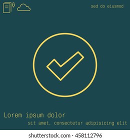 check box line icon 