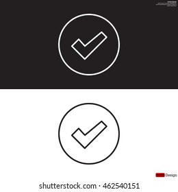 check box line icon 
