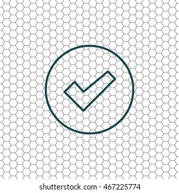 check box line icon 