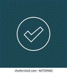check box line icon 