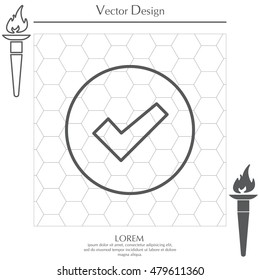 check box line icon 