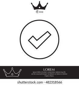check box line icon 