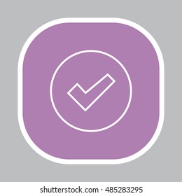 check box line icon 