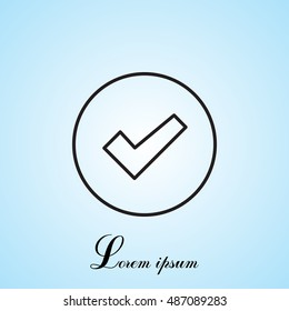 check box line icon 