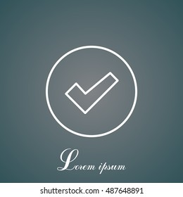 check box line icon 