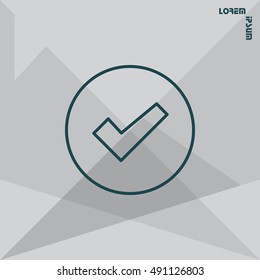check box line icon 