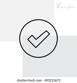 check box line icon 