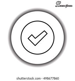 check box line icon 