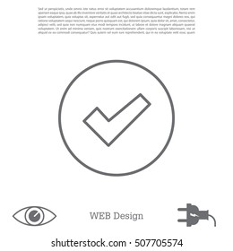 check box line icon 