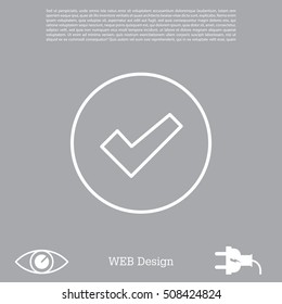 check box line icon 