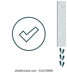 check box line icon 
