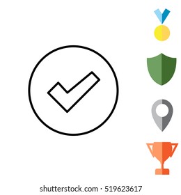 check box line icon 