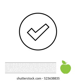 check box line icon 