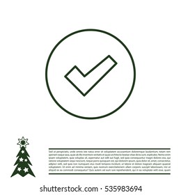 check box line icon 