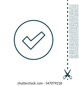 check box line icon 
