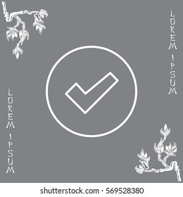 check box line icon 