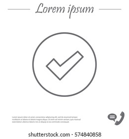 check box line icon 