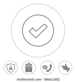 check box line icon 