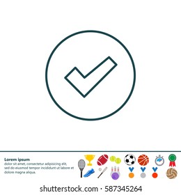 check box line icon 