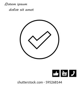 check box line icon 