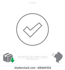 check box line icon 