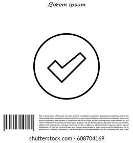 check box line icon 