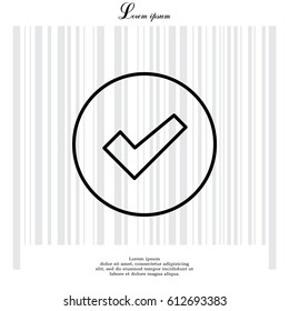 check box line icon 