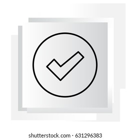 check box line icon 