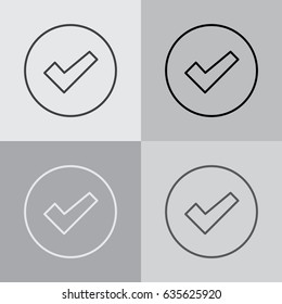 check box line icon 