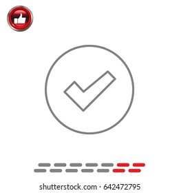 check box line icon 